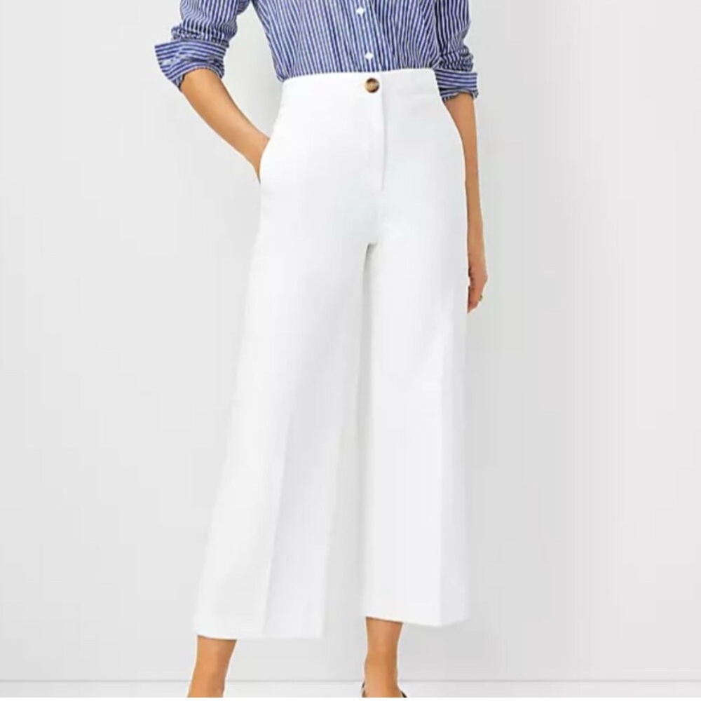 NWT Ann Taylor Wide Leg Cropped Pant